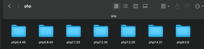 MAMPのPHPディレクトリ